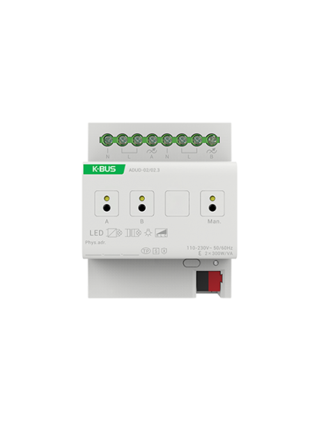 ADUD-02/02.3 KNX Universal dimming actuator, 2-Fold 