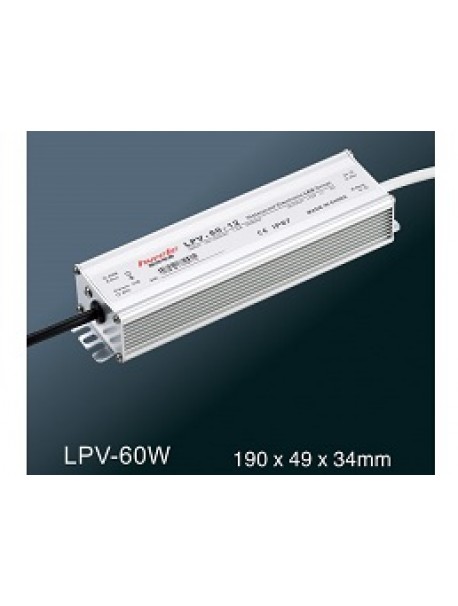 LPV-60W-12V Alimentatore CV IP67 60W 12VDC