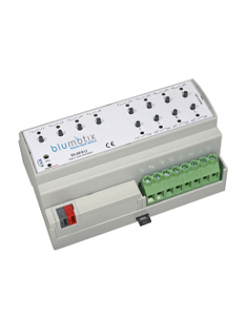 Attuatore di uscita KNX BX-MFB12 12 uscite binarie, 6 uscite tapparella o 1 uscite fancoil