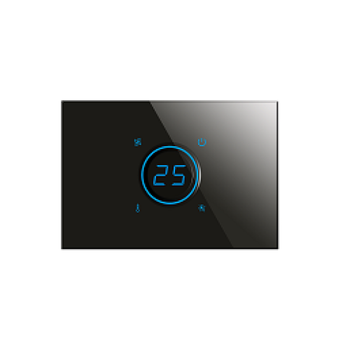 BX-R07B Black KNX Thermostat with humidity probe 