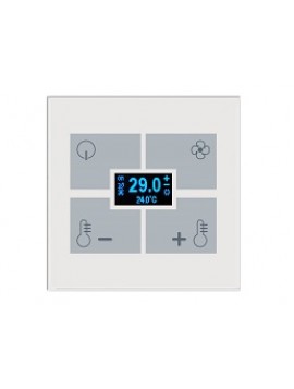 BX-F-QWTU KNX White Thermostat and Humidistat for 502 box 