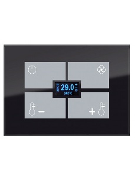 BX-F-RBTU KNX Black Thermostat and Humidistat for 503  box 