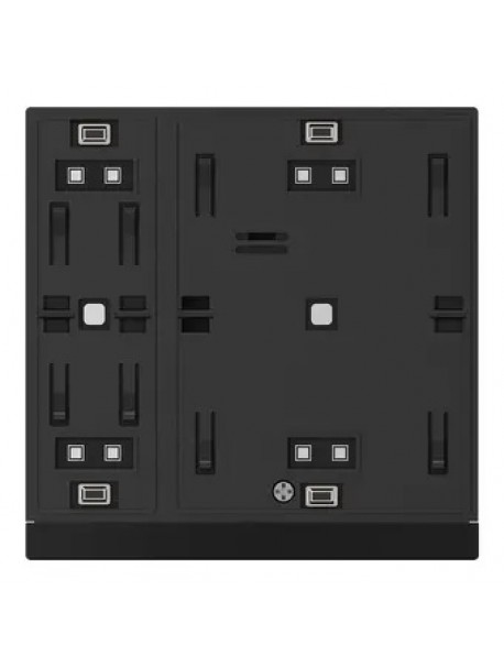 CHPB-04/02.S.21 Pulsantiera KNX Waltz 2 Pulsanti (nera)