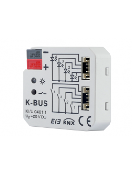 KI/U 04.01.1 KNX Universal Interface 4 in 4 out LED 