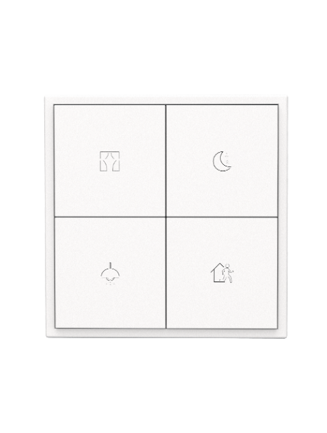 HDL-M/PT4RA.1-W White KNX TILE 4-button panel 