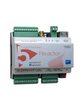 LM5p2-RIO3LTE Logic machine 18 I/O, KNX, 1 RS485, 1RS485/232, 2 analog output, 1 WIRE and LTE module