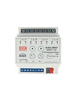 Attuatore Uscita con controllo 0-10V KNX KAA-4R4V-10S