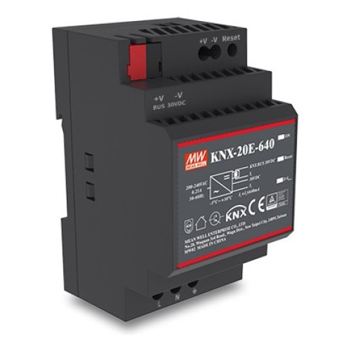 KNX-20E-640 Alimentatore KNX Meanwell 640mA