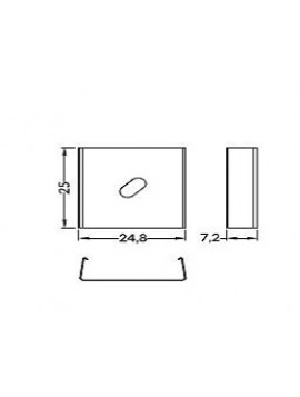 U7 Flexible mounting plate inox (2Pz)