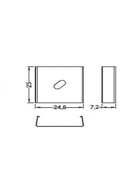 U7 Flexible mounting plate inox (2Pz)