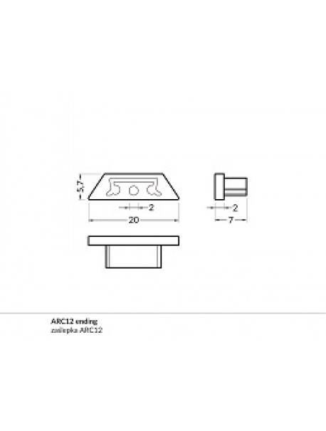 ARC12 C ending silver (2 Pcs)