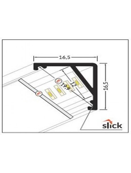 CABI12 Profilo Anodizzato 2 Metri (C9020020)