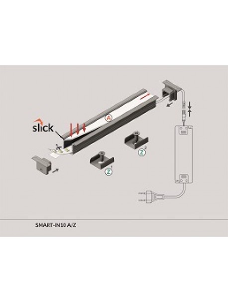 SMART-IN10 Profilo Anodizzato 2 Metri