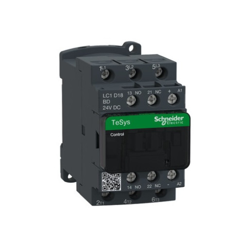 LC1D18BD 3-Phase Contactor 18A - 24V DC