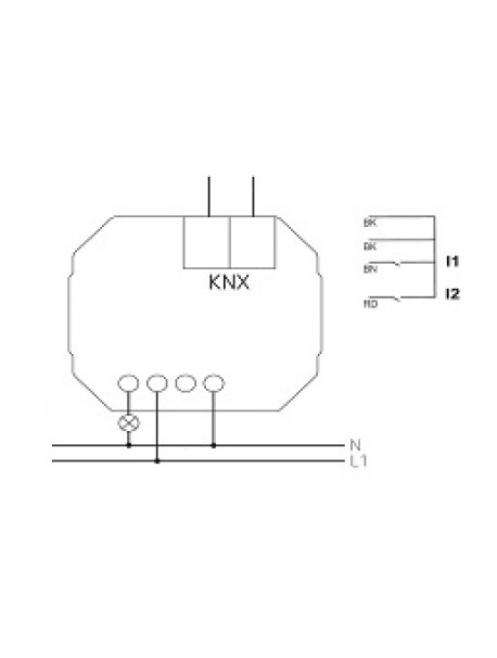 Attuatore Dimmer KNX da Incasso DU 1 KNX (4942570)