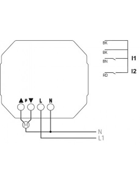 JU 1 RF KNX Recessed Blind (4941650)