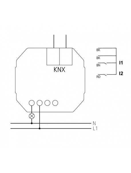 Attuatore Uscita Binario da Incasso SU 1 KNX (4942520)