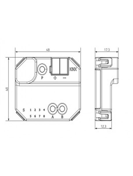 9070868 TP KNX - RF Media Coupler 