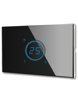 BX-R07B Black KNX Thermostat with humidity probe 