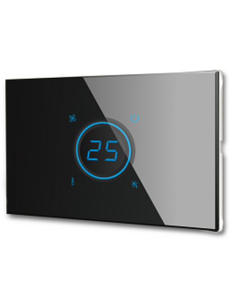 BX-R07B Black KNX Thermostat with humidity probe 