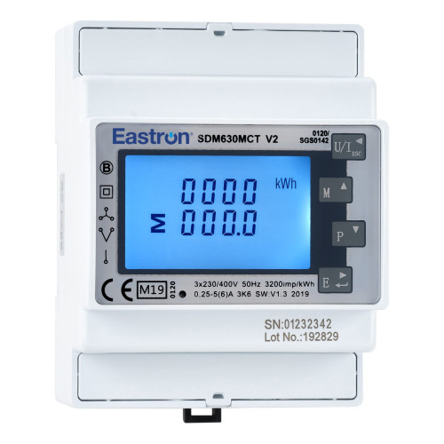 SDM630MCT-MOD-MID Meter three phase insertion CT 1/5A MODBUS MID