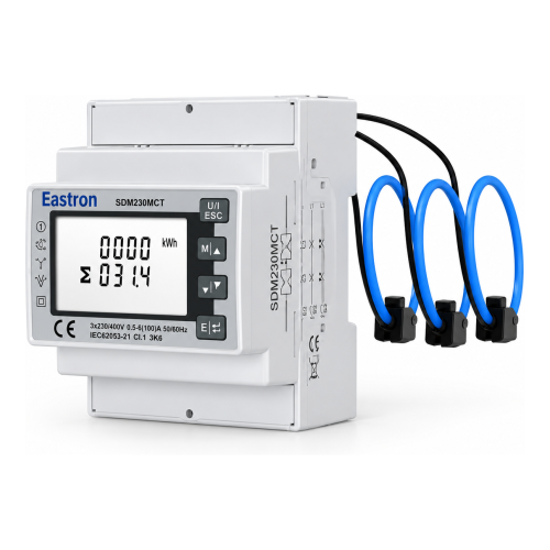 SDM630MCT-RC Energy Meter trifase Rogowski con interfaccia Modbus RTU