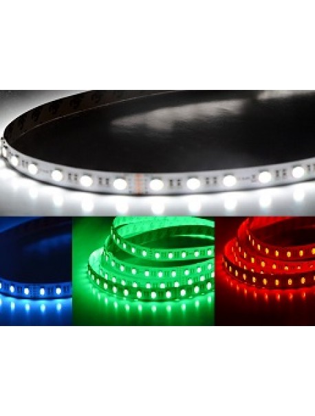 Strip Led RGBW SELS-5050RGBWW60-24-IP20B  17W/m  3000°K  24VDC  IP20 CRI>90 5m